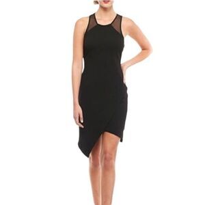 Womens Black Dress Size Large Y2K Prom Wedding Guest Knee Length